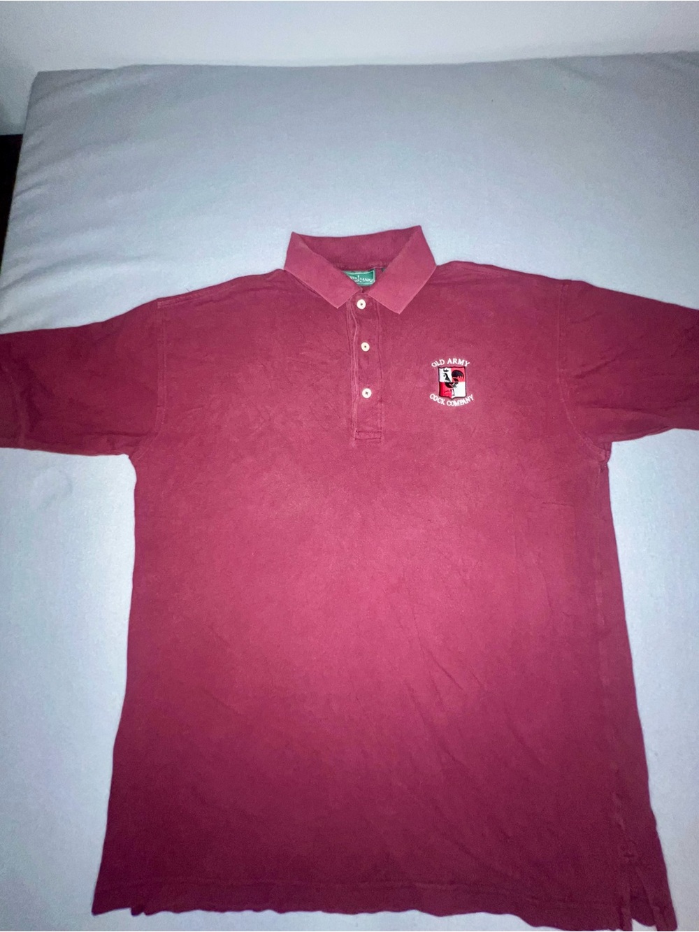 Outer Banks Men's Maroon Graphic Polo Shirt Size L